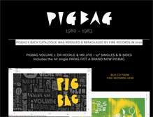 Tablet Screenshot of pigbag.co.uk